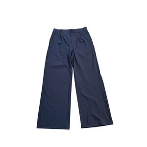 Halara Wide Leg Blue Pleated Pull On Pants